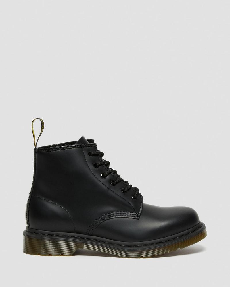 Dr Martens 101 Smooth Leren Enkellaars Dames Zwart | NL 96XYU